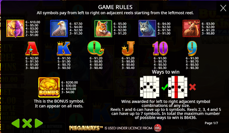 how to play buffalo king untamed megaways